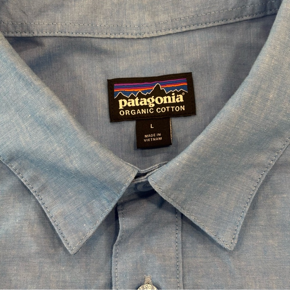 Patagonia Mens Go To Shirt Large Blue